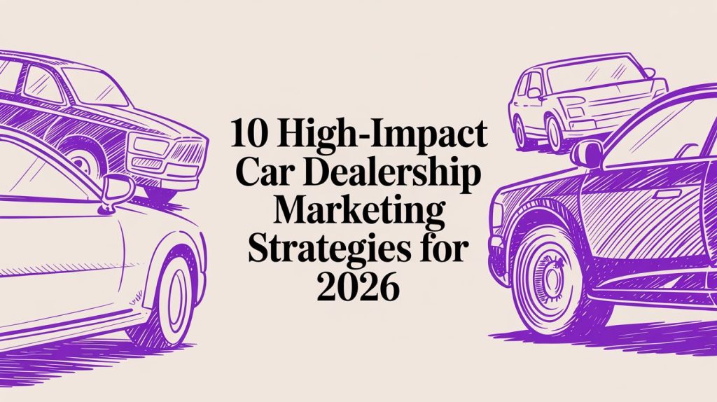 10 High-Impact Car Dealership Marketing Strategies for 2026
